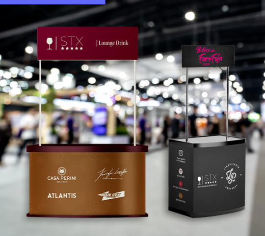 Stands de degustação para STX Bebidas